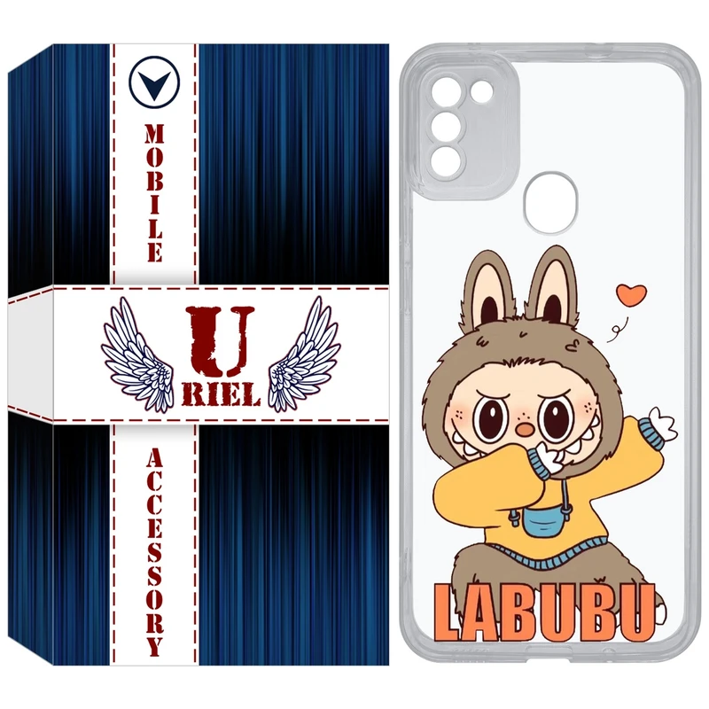 کاور یوریل مدل Clear کد 104 طرح لبوبو Labubu مناسب برای گوشی موبایل سامسونگ Galaxy A11 / M11