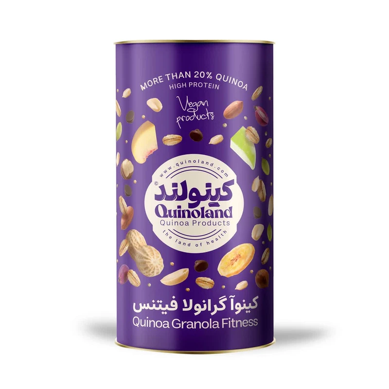 گرانولا کینوا فیتنس با شکلات تلخ کینولند - ۳۰۰ گرم 