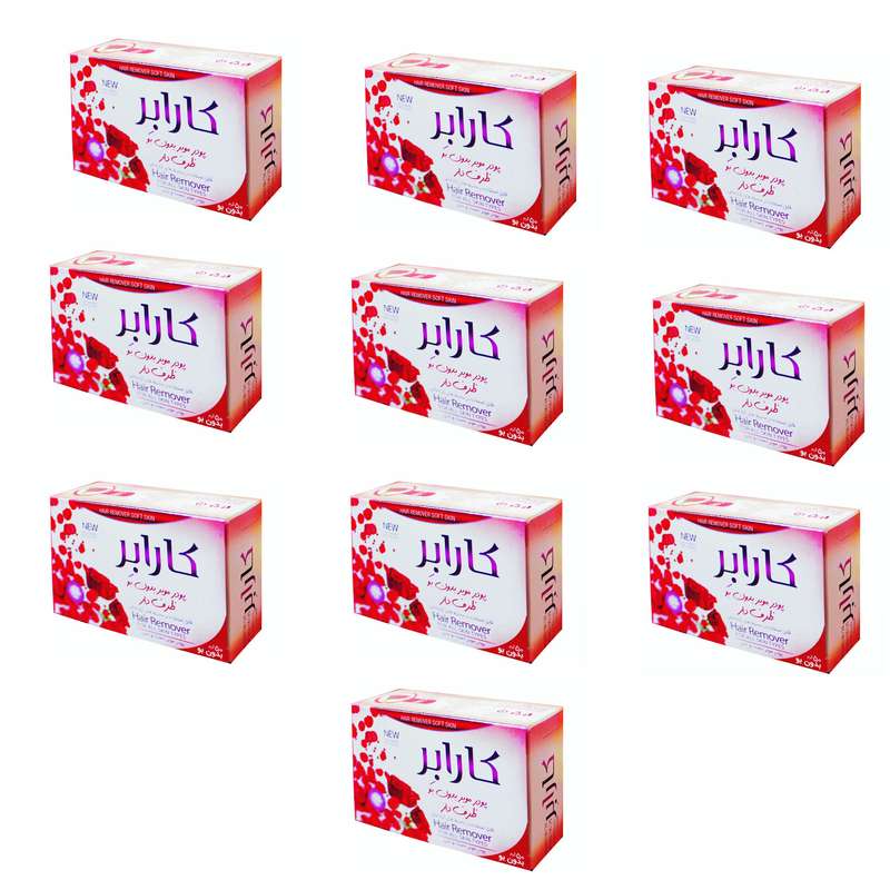 پودر موبر کارابر مدل رز وزن 50 گرم بسته 10 عددی