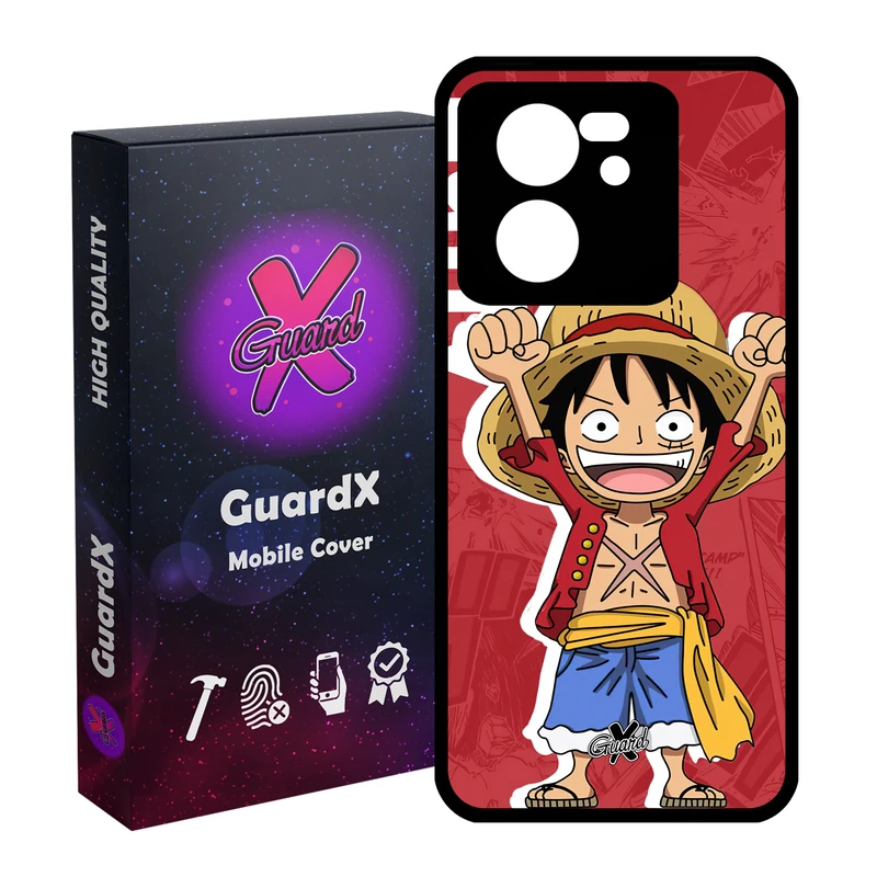 کاور گارد ایکس طرح One Piece Luffy Anime مدل Glass10470 مناسب برای گوشی موبایل شیائومی 13T/13T Pro/Redmi K60 Ultra