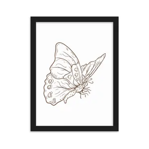 Minimal Wall Art Butterfly Design Code 2799