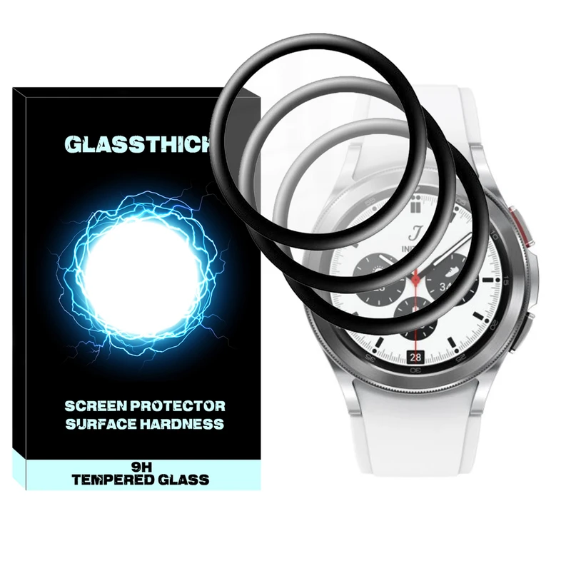 محافظ صفحه نمایش نانو گلستیک مدل Pmma-GL مناسب برای ساعت هوشمند سامسونگ Galaxy Watch 4 Classic 46mm بسته سه عددی