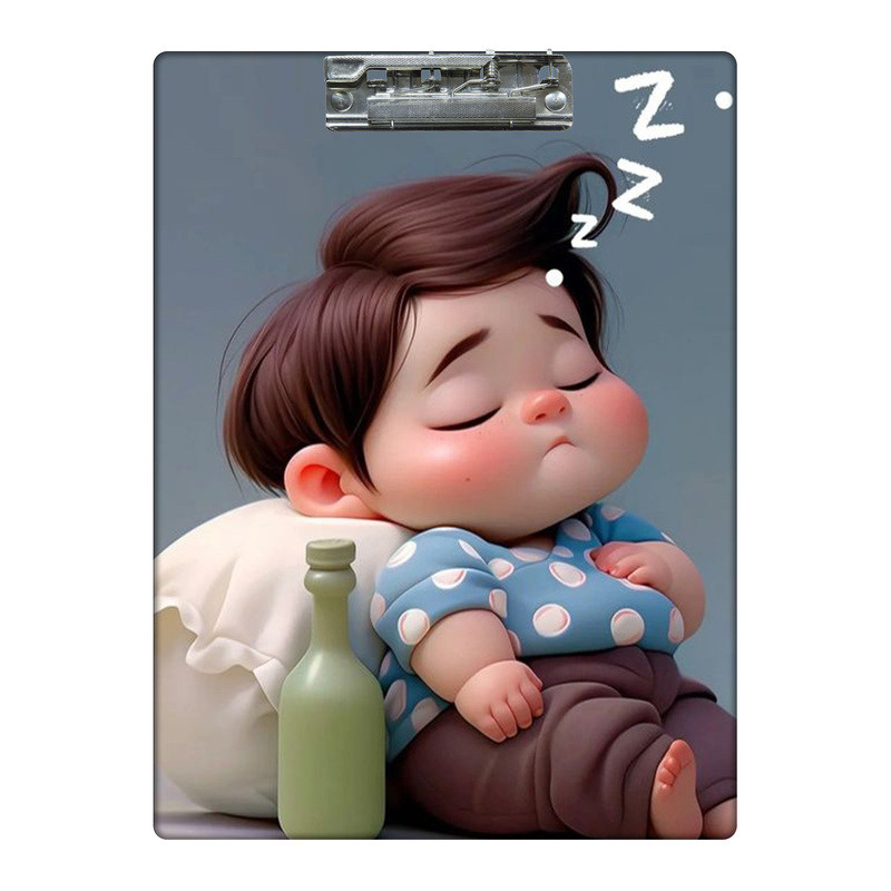 تخته شاسی طرح پسر خوابالو کد 2729272 سایز A4