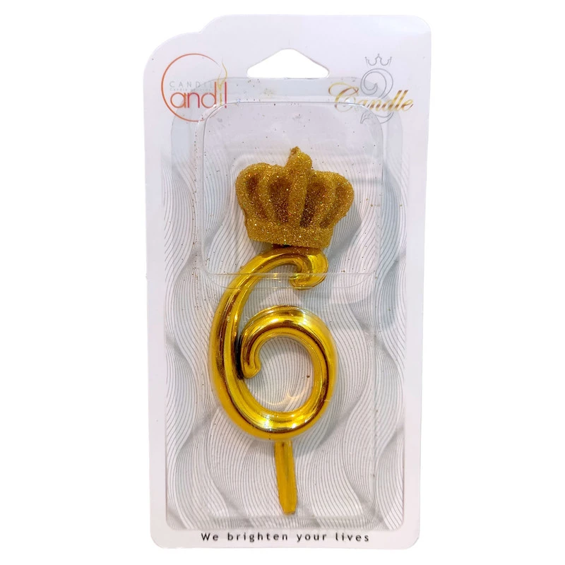 شمع تولد مدل عدد 6