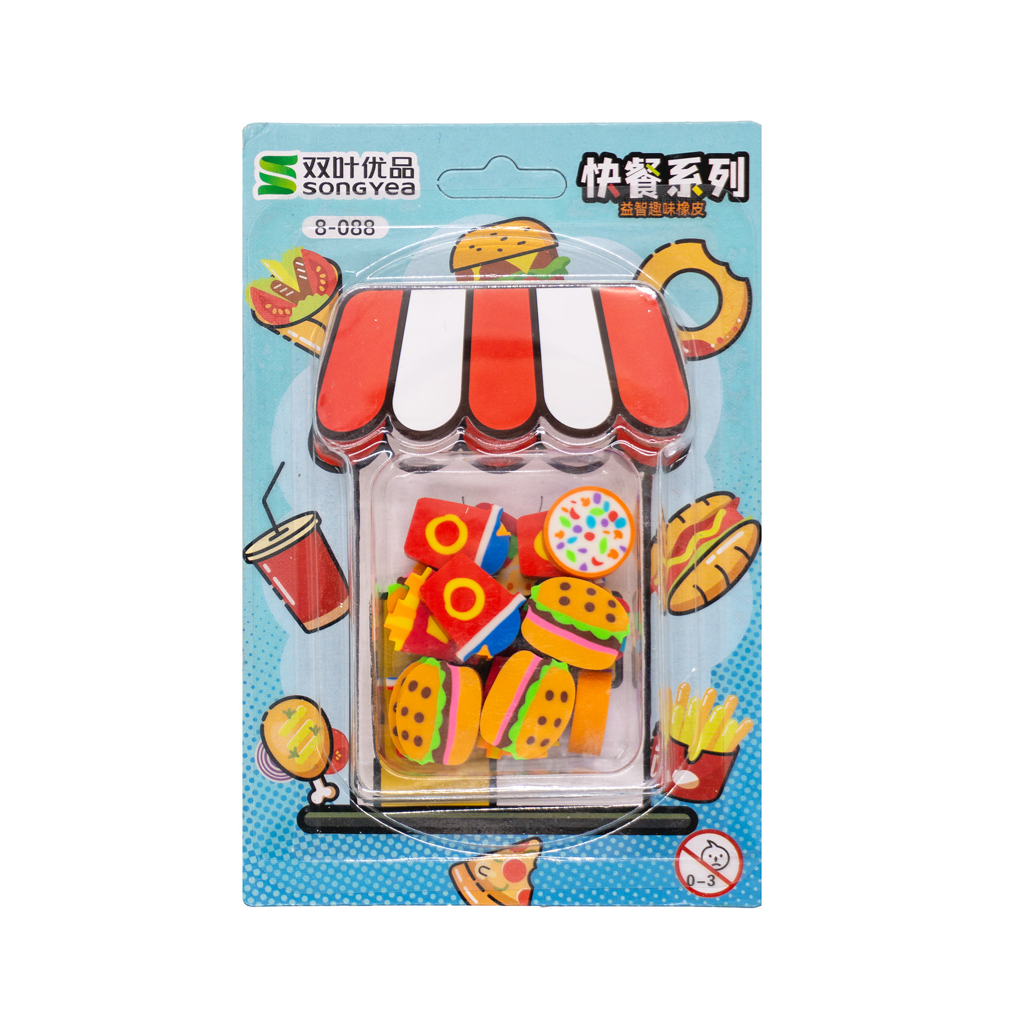 پاک کن مدل فست فود بسته 18 عددی