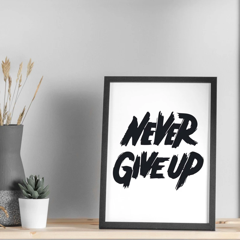 تابلو مدل هرگز تسلیم نشو کد BNGU2