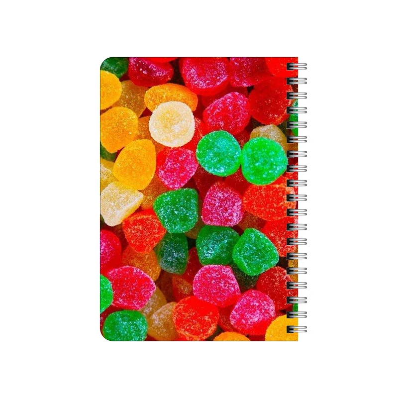 دفترچه یادداشت بامبیلیپ مدل چوبی طرح پترن پاستیلی کد 2694460