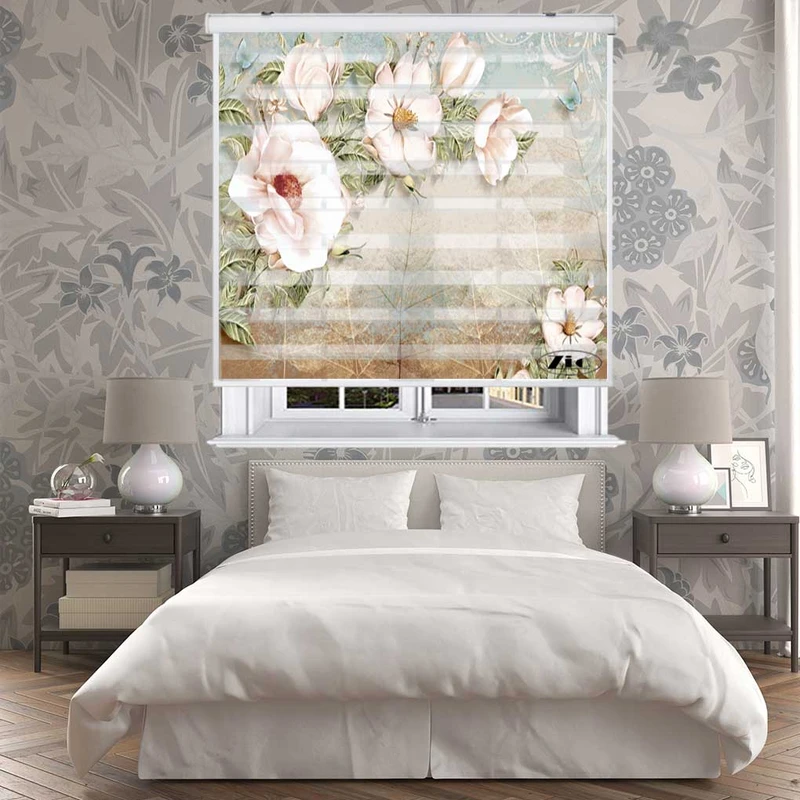 پرده زبرا زیو مدل P6061 سایز 150x200 سانتی متر