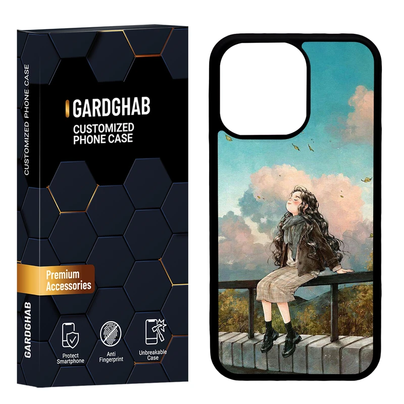 کاور گارد قاب مدل پشت گلس دخترانه مناسب برای گوشی موبایل اپل iPhone 13 Pro