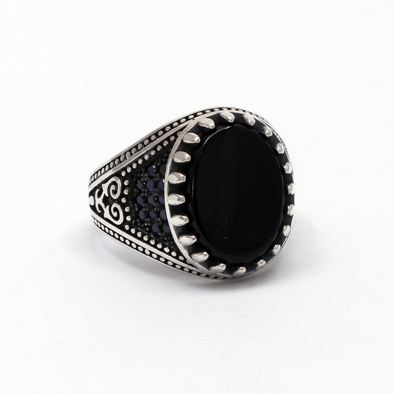 انگشتر نقره مردانه مدل GTA-781 انگشتر نقره مردانه مدل GTA-781