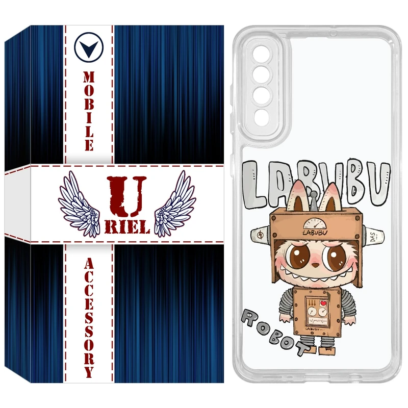 کاور یوریل مدل Clear کد 121 طرح لبوبو مناسب برای گوشی موبایل سامسونگ Galaxy A51