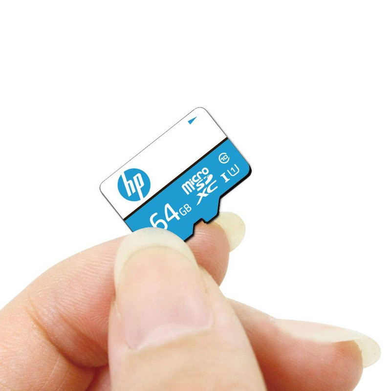 کارت حافظه‌ microSDXC اچ پی مدل MI310  استاندارد UHS-I U1 سرعت 100MBps ظرفیت 64 گیگابایت به همراه آداپتور SD