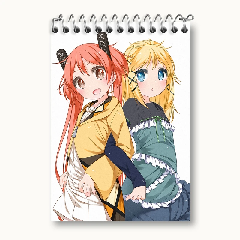 دفتر یادداشت 50 برگ خندالو مدل تینا و انجو انیمه گلوله سیاه کد 35815