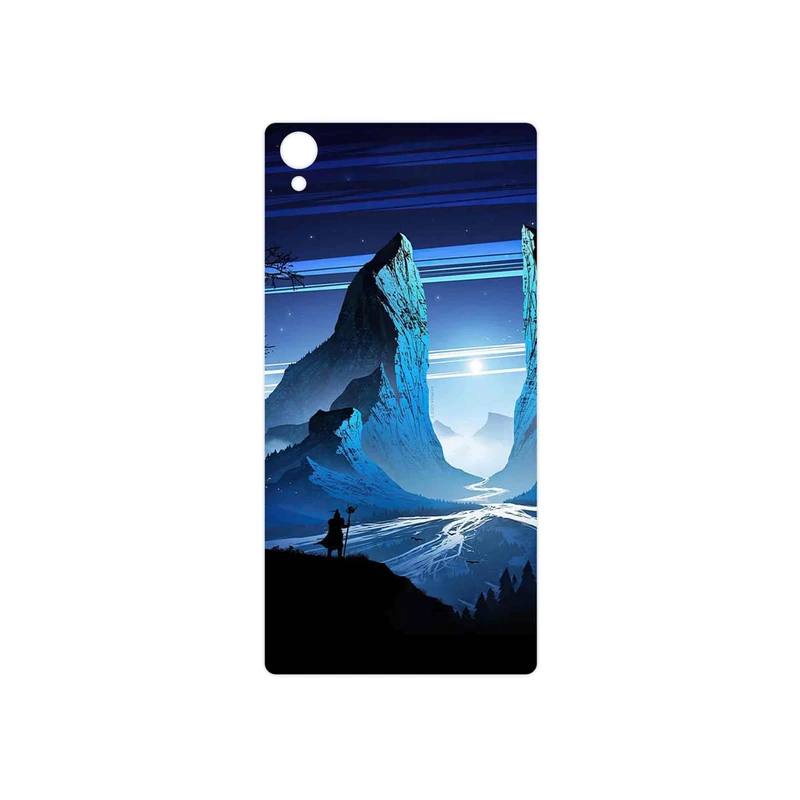 برچسب پوششی ماهوت مدل Blue Mountains Digital Art مناسب برای گوشی موبایل سونی Xperia Z1