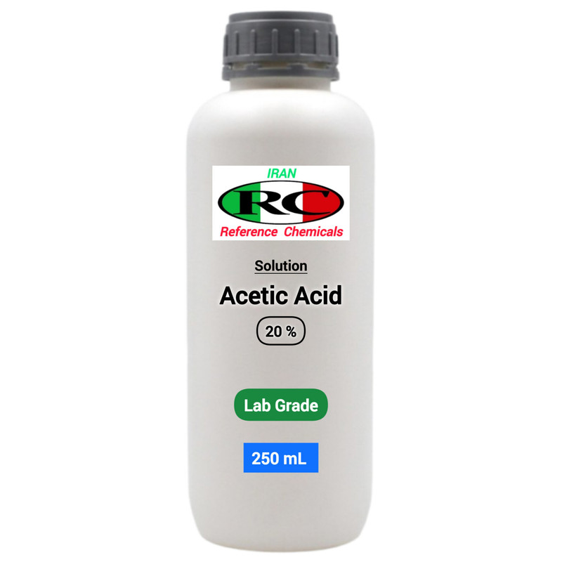 اسید استیک رفرنس کمیکالز مدل ۲۰ درصد حجم ۲۵۰ میلی لیتر اسید استیک رفرنس کمیکالز مدل ۲۰ درصد حجم ۲۵۰ میلی لیتر