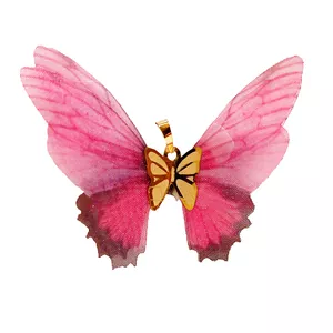 آویز گردنبند طلا 18 عیار زنانه مدل   پروانه کادویی کد 71-180