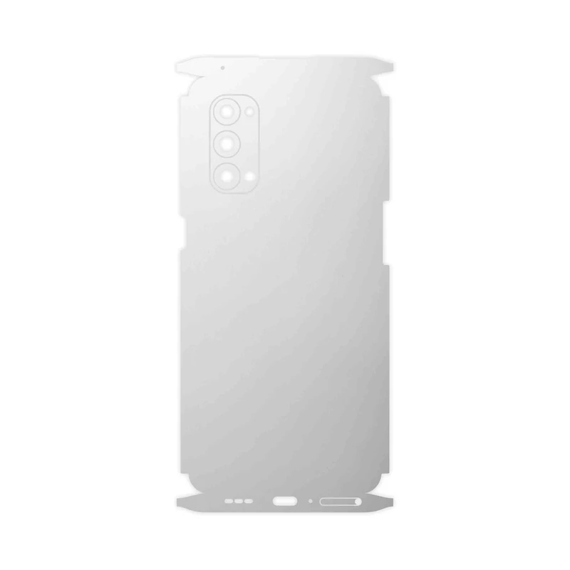 برچسب پوششی ماهوت مدل Matte-White-FullSkin مناسب برای گوشی موبایل اپو Reno4 Pro 5G