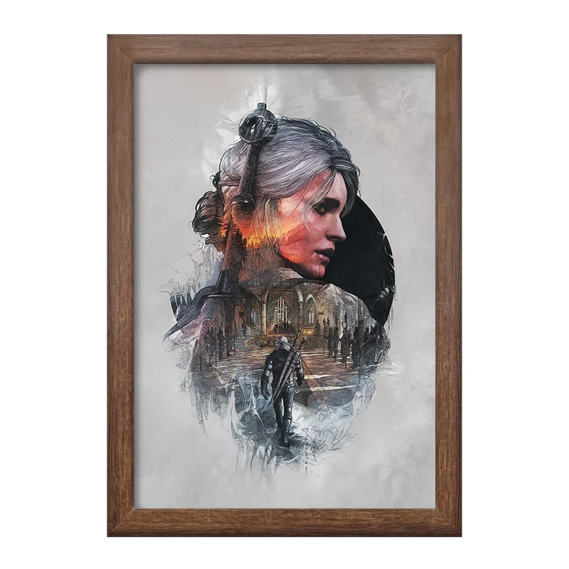 تابلو خندالو طرح  سیری ویچر کد 30930