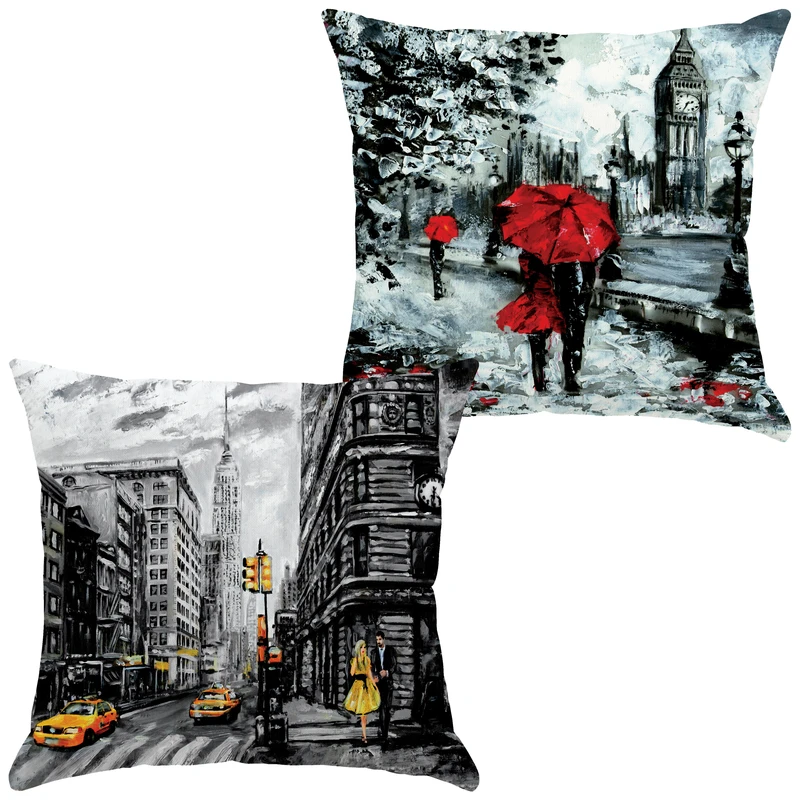 کاور کوسن مدل C21-10119-311 مجموعه 2 عددی