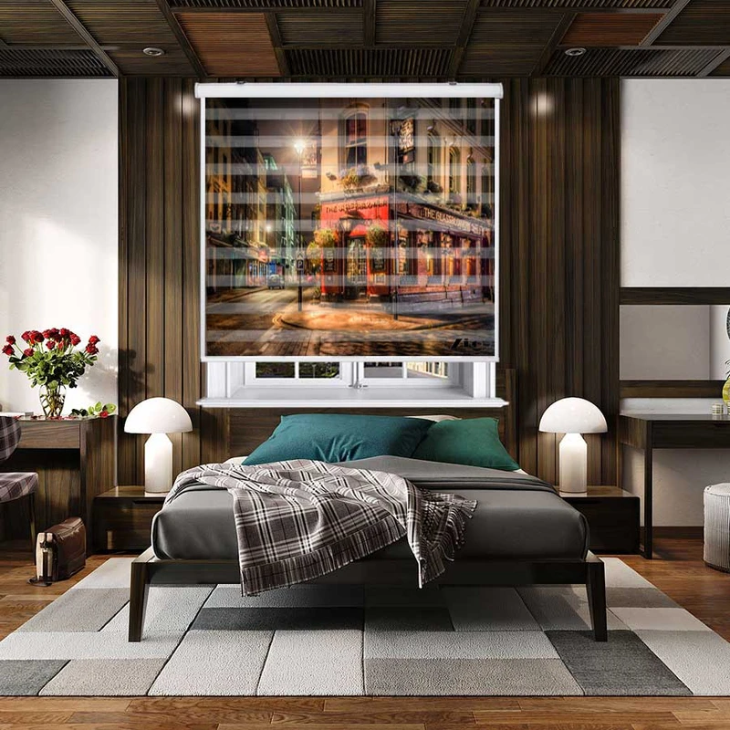 پرده زبرا زیو کد C2020 سایز 150x150 سانتی متر