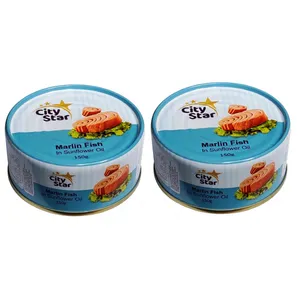 کنسرو ماهی مارلین در روغن سویا سیتی استار - 150 گرم بسته 2 عددی