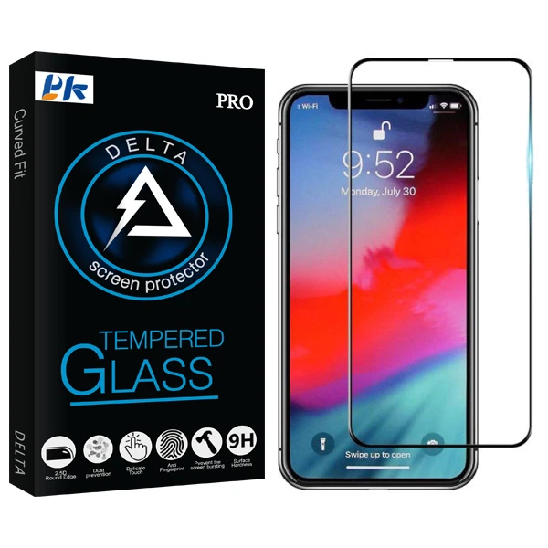 محافظ صفحه نمایش مات پی کی مدل Delta Glass مناسب برای گوشی موبایل اپل Iphone xs