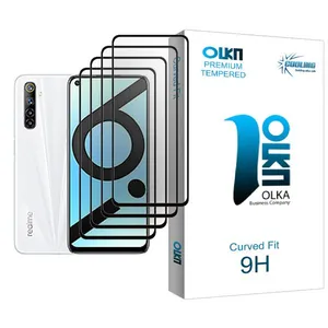 Cooling Olka Glass MIX004 Screen Protector For Realme 6i (India) Pack Of 4