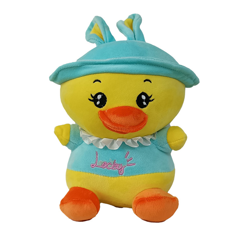 عروسک طرح جوجه مدل کلاه خرگوشی ارتفاع 30 سانتی متر