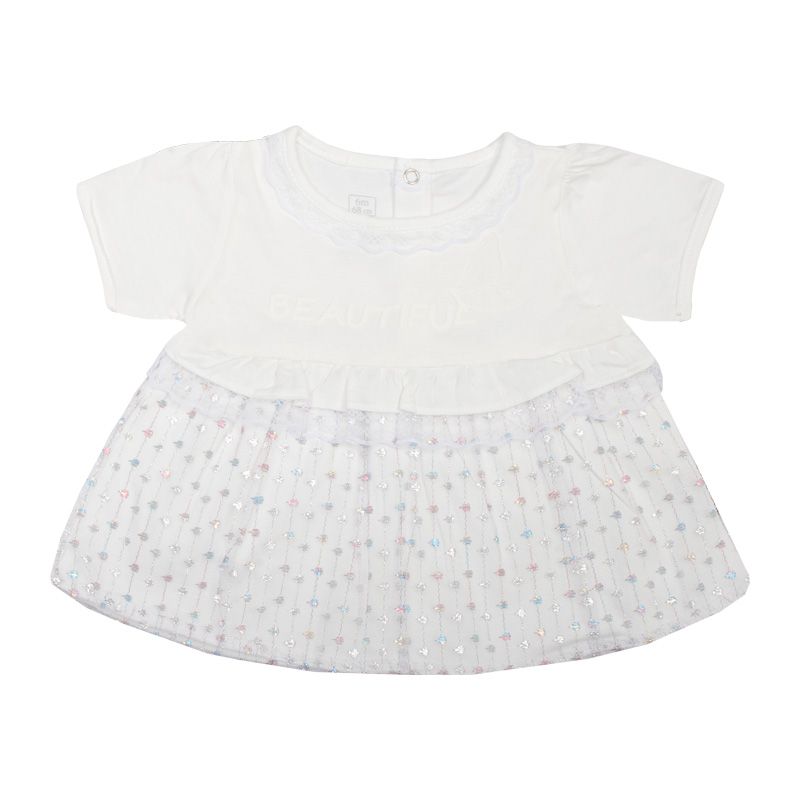 ست پیراهن و شورت نوزادی دخترانه آدمک مدل پروانه کد 127400 رنگ سفید -  - 7