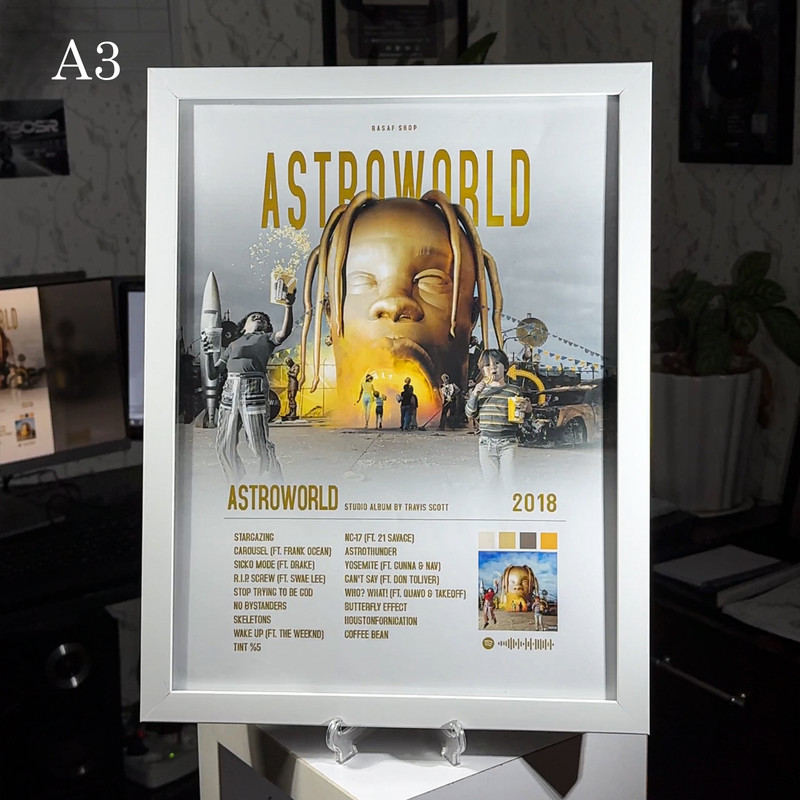 تابلو مدل تراویس اسکات طرح astroworld