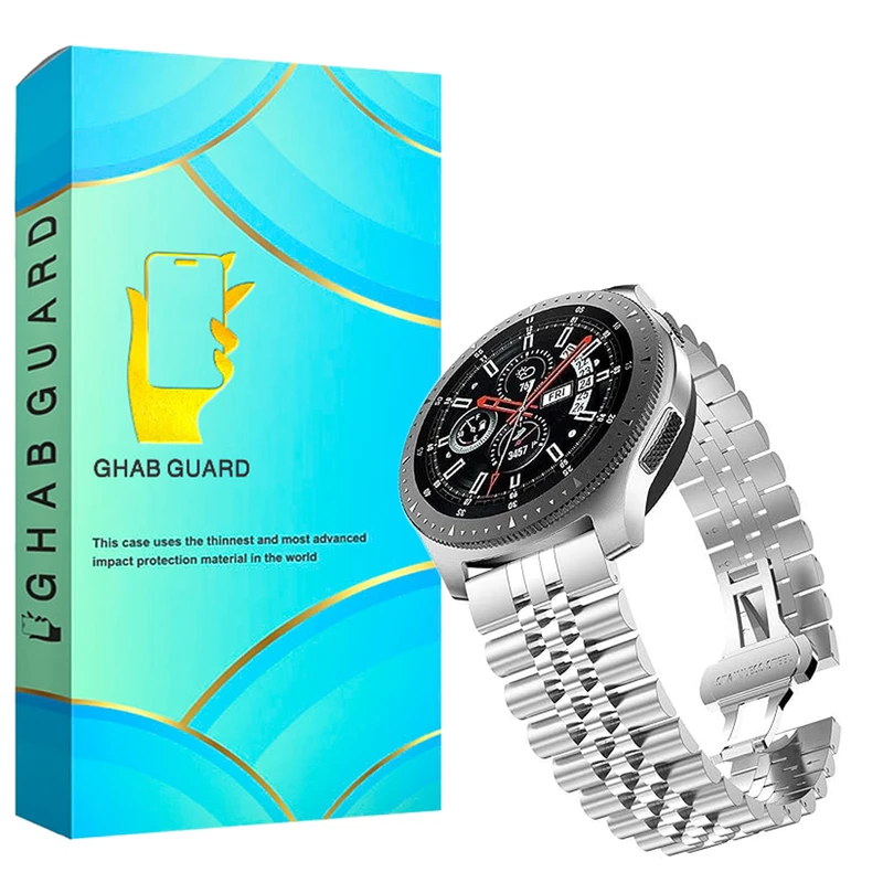 بند ساعت قاب گارد مدل ROGT مناسب برای ساعت هوشمند سامسونگ Galaxy Watch FE 20mm