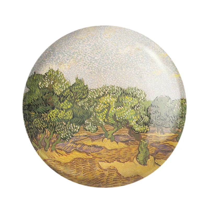 مگنت خندالو مدل درختان زیتون ونسان ونگوگ (Van Gogh) کد 36801