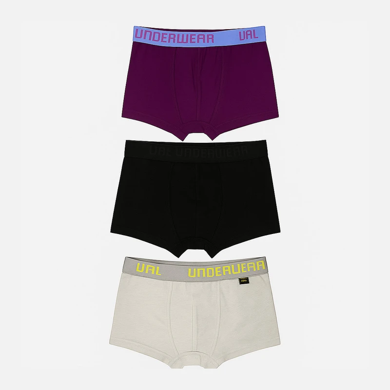 شورت نیم پا مردانه وال مدل 002 مجموعه 3 عددی