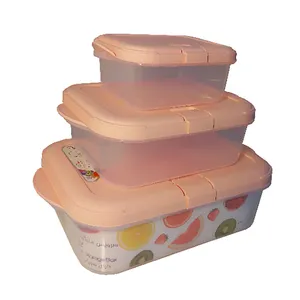 ظرف نگهدارنده ونوس پلاستیک مدل ساناز کد 105 مجموعه 3 عددی