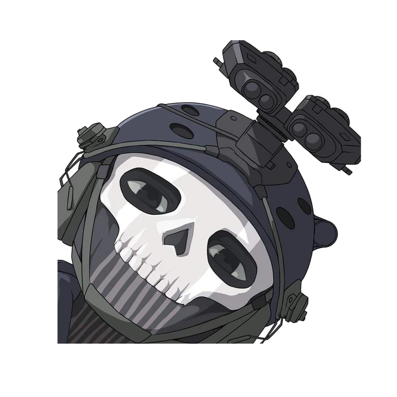 استیکر لپ تاپ و موبایل مدل بازی طرح کال اف دیوتی گوست Call of Duty Ghost کد 3743