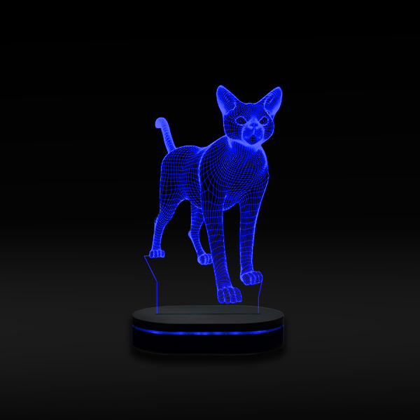 چراغ خواب دکامد مدل سه بعدی طرح گربه کد 2