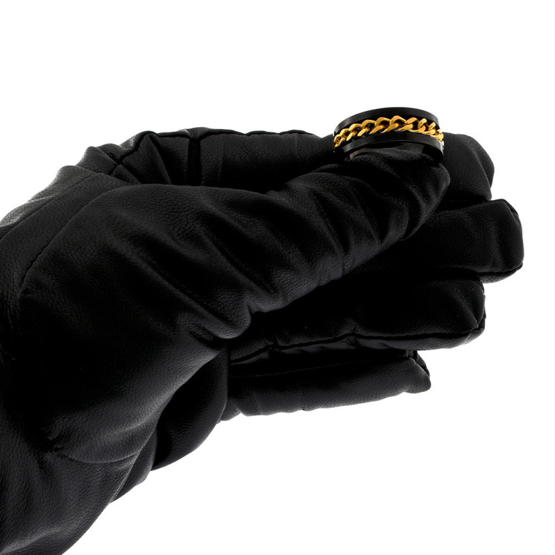 انگشتر برانت طرح اسپینردار ساده مشکی انگشتر برانت طرح اسپینردار ساده مشکی