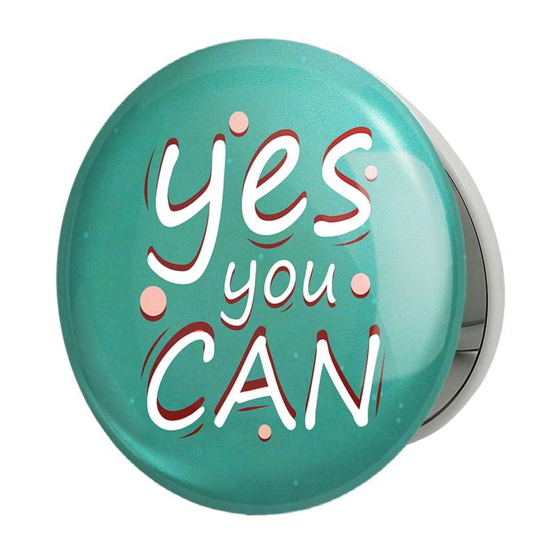 آینه جیبی خندالو طرح Yes You Can مدل تاشو کد 10046 آینه جیبی خندالو طرح Yes You Can مدل تاشو کد 10046