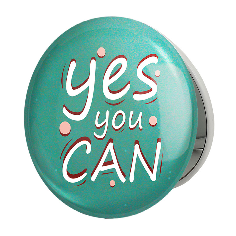 آینه جیبی خندالو طرح Yes You Can مدل تاشو کد 10046 آینه جیبی خندالو طرح Yes You Can مدل تاشو کد 10046