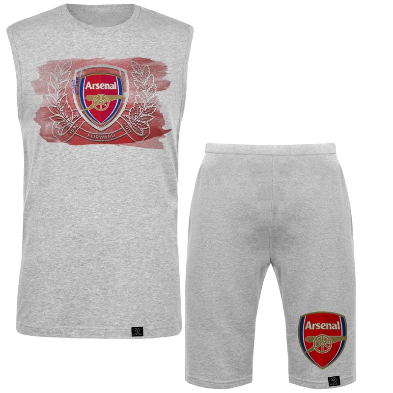 ست تاپ و شلوارک مردانه 27 طرح ARSENAL کد J30