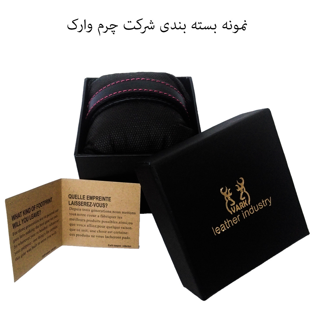 دستبند چرم وارک مدل رهام کد rb216