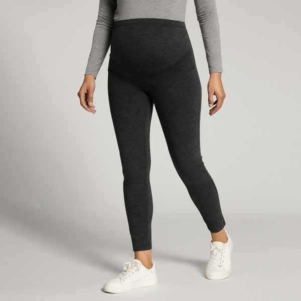 شلوار بارداری کد 00410 رنگ طوسی تیره