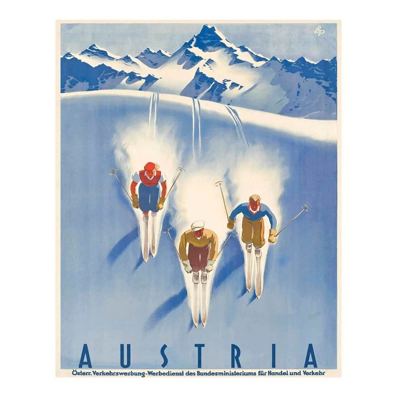 پوستر مدل سفر ورزش‌ های اسکی