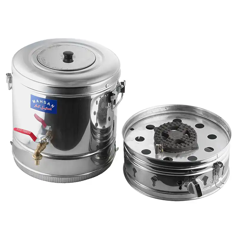 سماور گازی   مهسان استیل کار مدل ترموکوبل گنجایش 20 لیتر