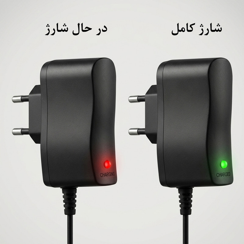آداپتور برق 4.2 ولت 0.5 آمپر مدل B110 مناسب برای شارژ باتری لیتیومی