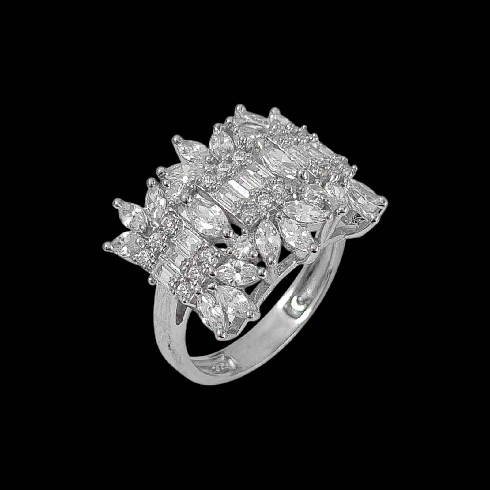 انگشتر نقره زنانه مدل مارکیز 119 -  - 2