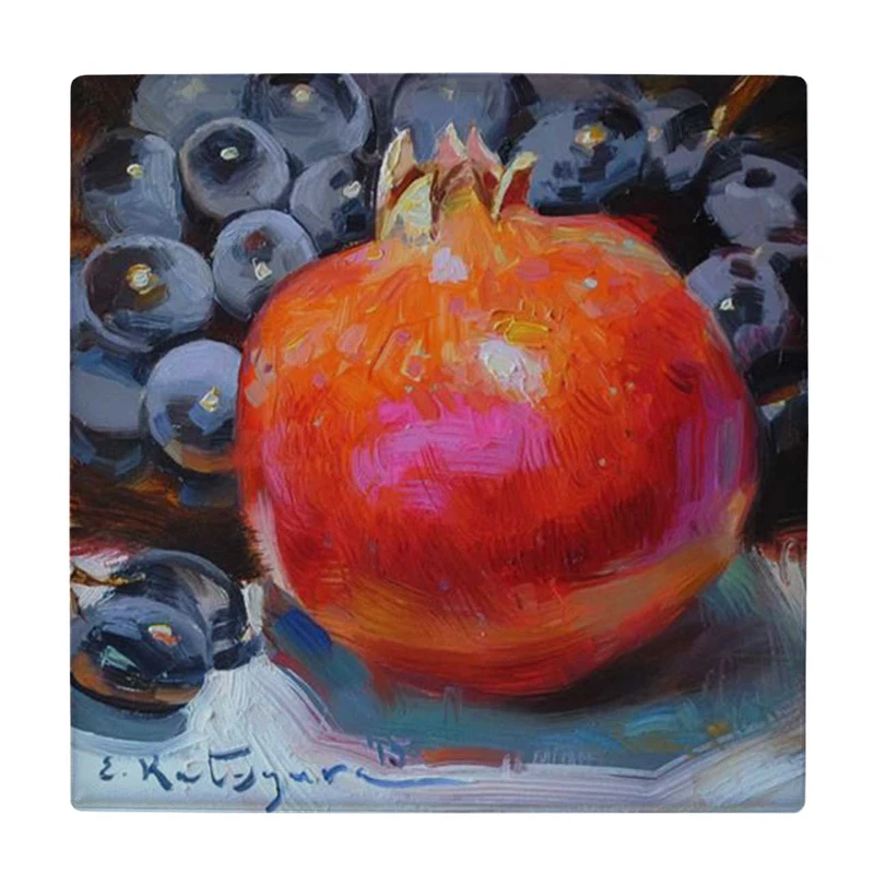 زیر لیوانی  طرح نقاشی انار کد    5862840_4356