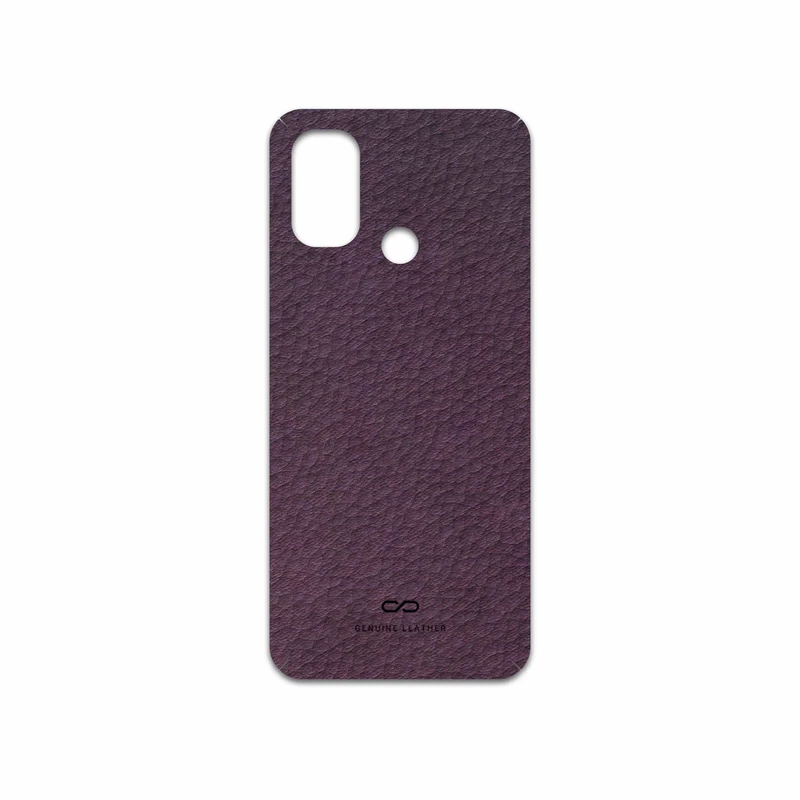 برچسب پوششی ماهوت مدل Purple-Leather مناسب برای گوشی موبایل وان پلاس Nord N100