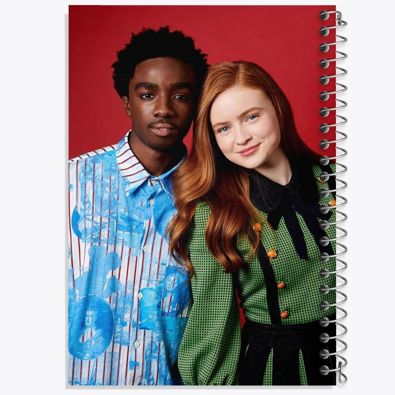 دفتر مشق 100 برگ خندالو طرح سیدی و کیلب سریال استرنجر تینگز Stranger Things کد 19319