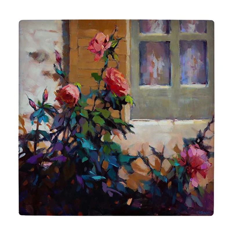  زیر لیوانی طرح باغچه گل کد    3616396_1597